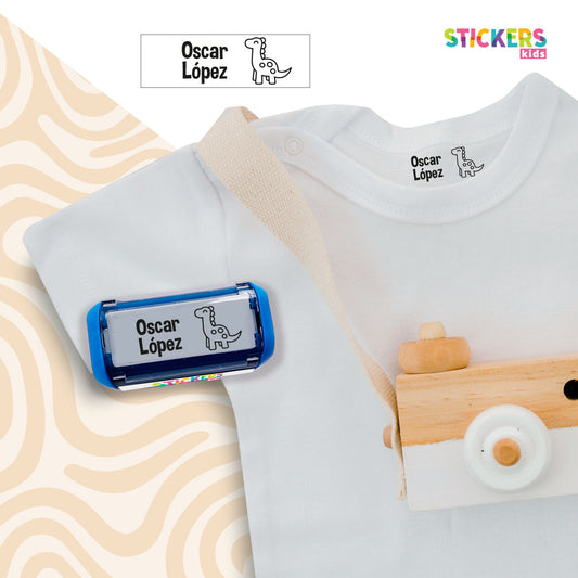 Sello Textil Dino